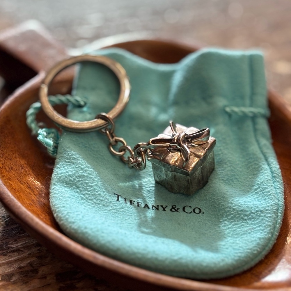 Tiffany & Co. .925 Silver Present Keychain Rare Collectible